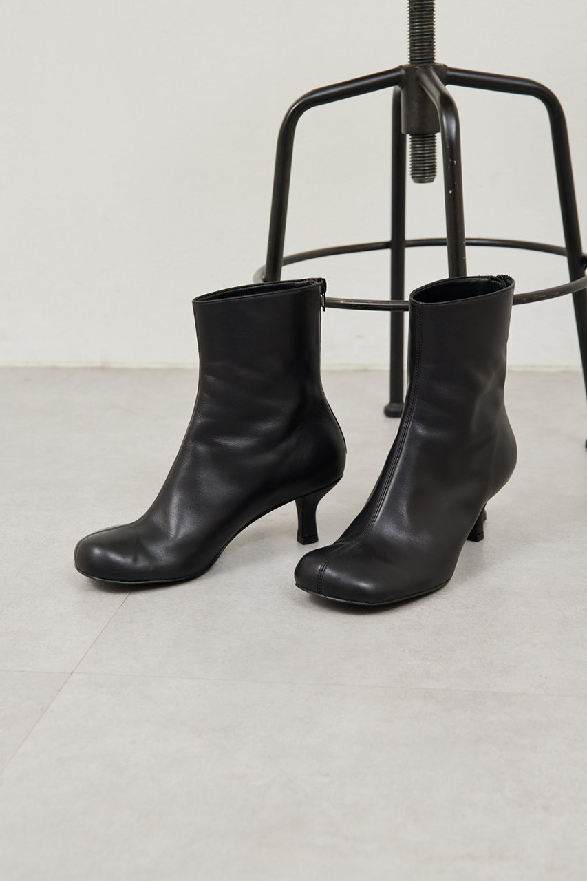 GALLARDAGALANTE 【2.718】オブリークショートブーツ (ブラック, 36(23-23.5cm)) ガリャルダガランテ ELLE SHOP