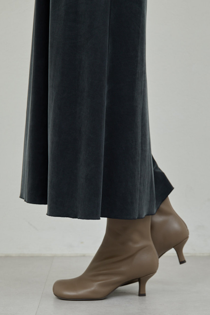 GALLARDAGALANTE 【2.718】オブリークショートブーツ (トープ, 36(23-23.5cm)) ガリャルダガランテ ELLE SHOP