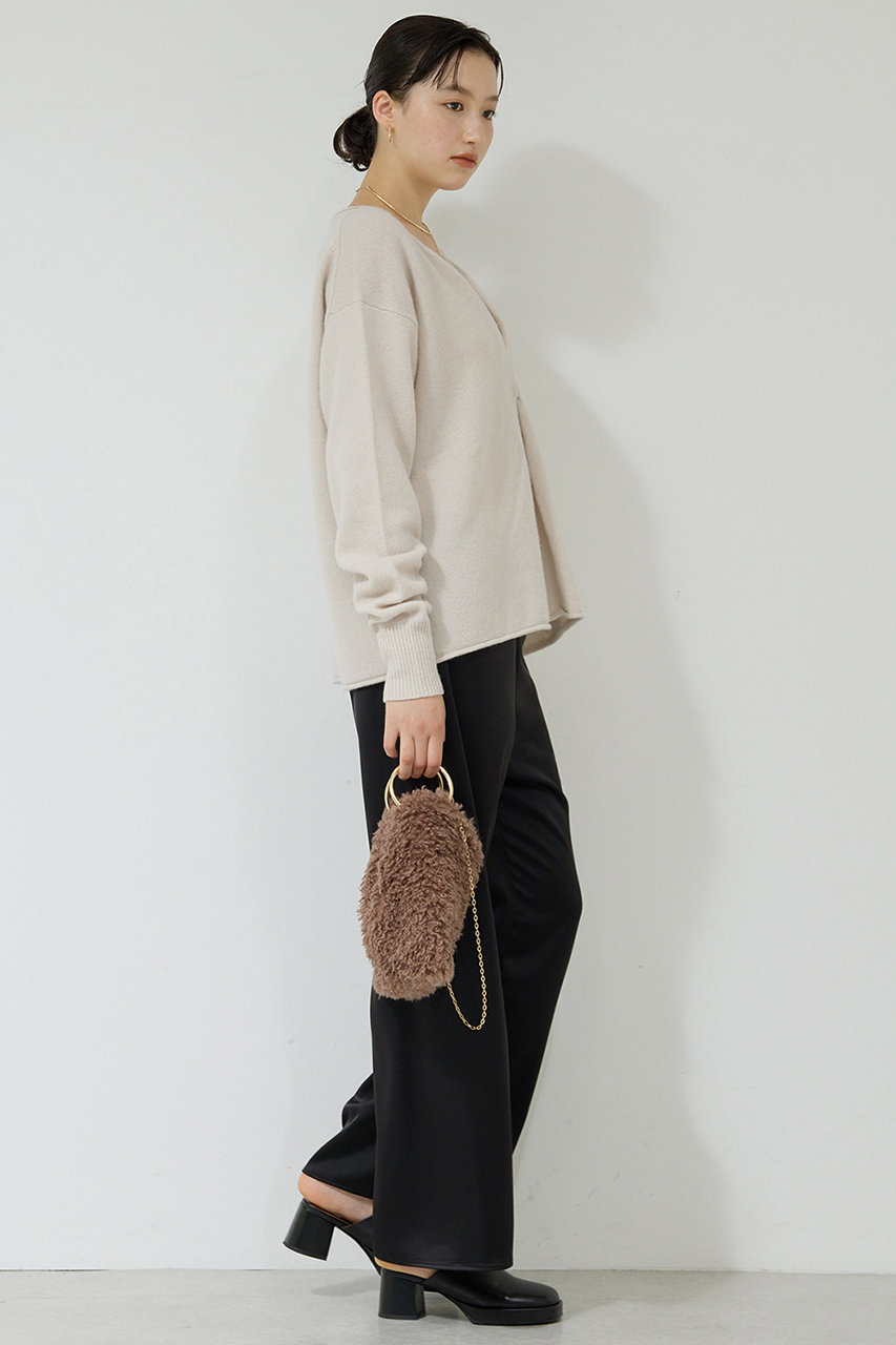 GALLARDAGALANTE(ガリャルダガランテ)｜ワイドドロストサテンパンツ