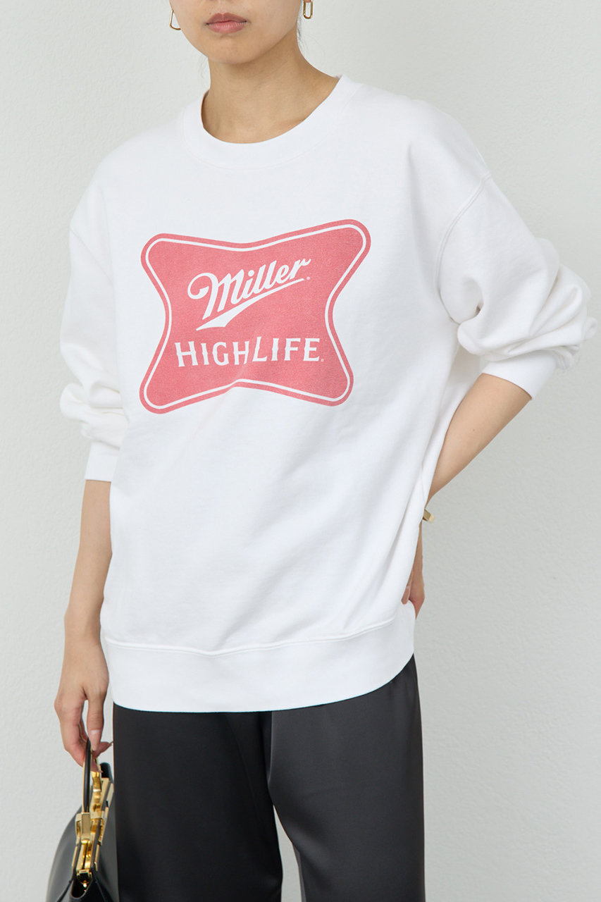 GALLARDAGALANTE 【GOOD ROCK SPEED】Miller High Life スウェット (ホワイト, F) ガリャルダガランテ ELLE SHOP GALLARDAGALANTE 【GOOD ROCK SPEED】Miller High Life スウェット (ホワイト, F) ガリャルダガランテ ELLE SHOP