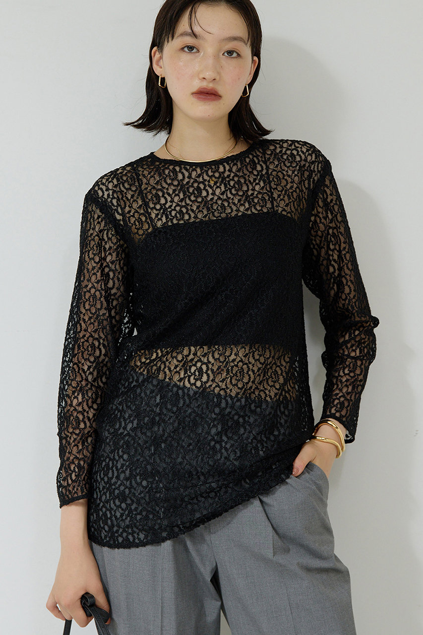 【25th記念アイテム】レースロングプルオーバー