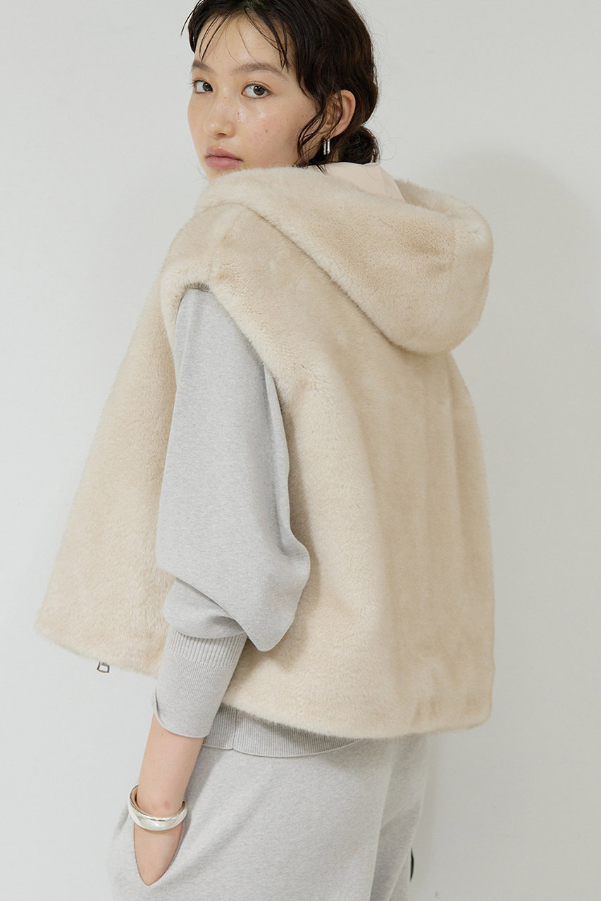 GALLARDAGALANTE(ガリャルダガランテ)｜フーディーベスト/オフホワイト