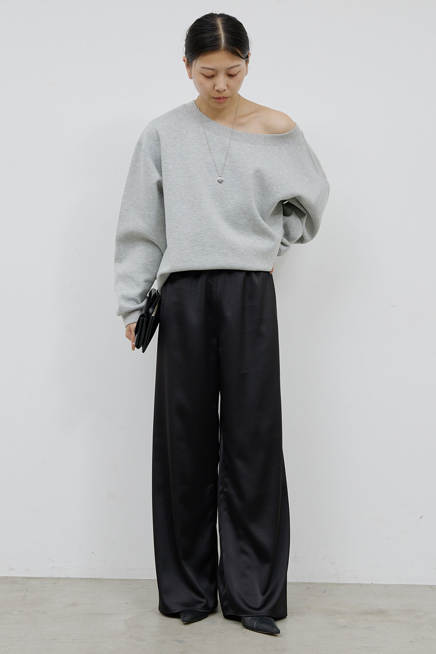 GALLARDAGALANTE(ガリャルダガランテ)｜ボートネックスウェット/グレー