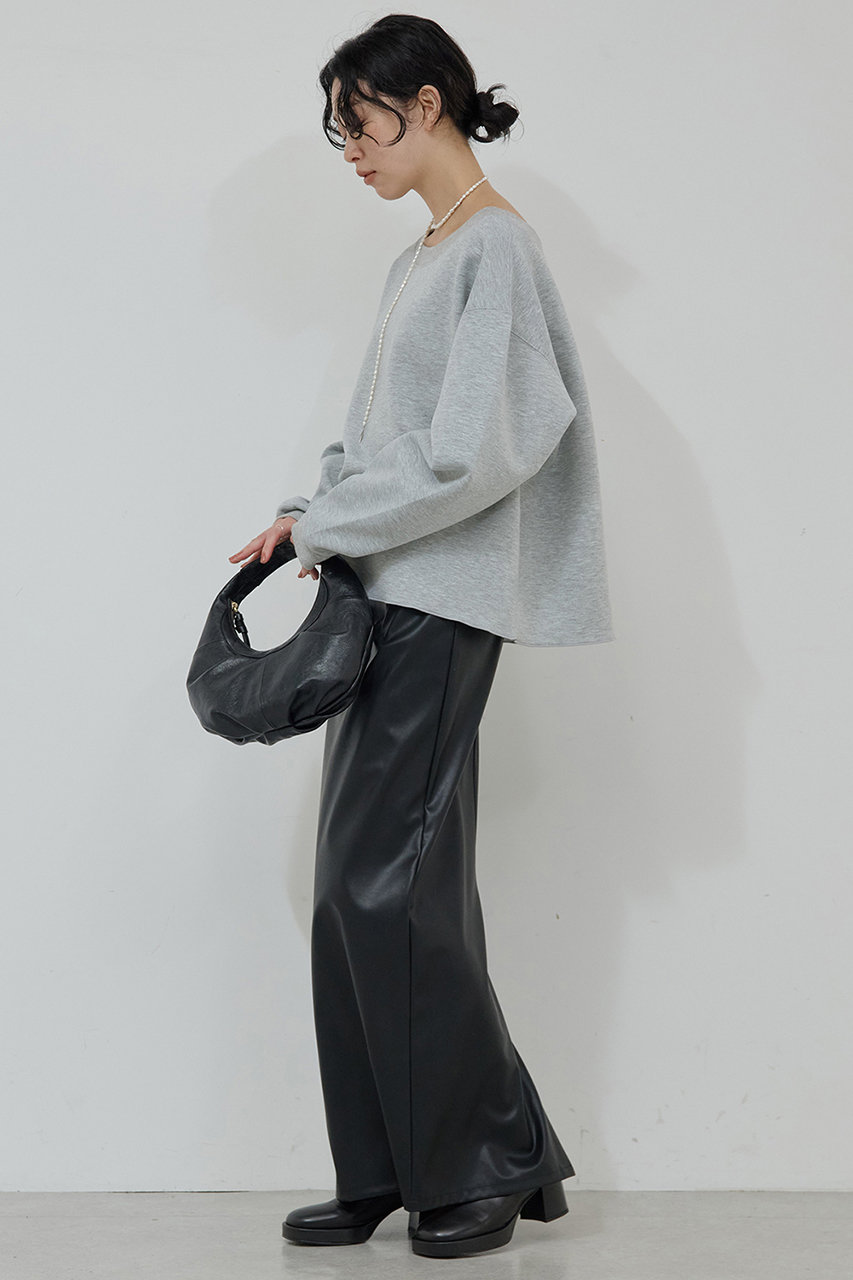 GALLARDAGALANTE(ガリャルダガランテ)｜ボートネックスウェット/グレー