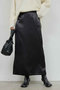 ストレッチサテンタイトスカート ガリャルダガランテ/GALLARDAGALANTE ブラック