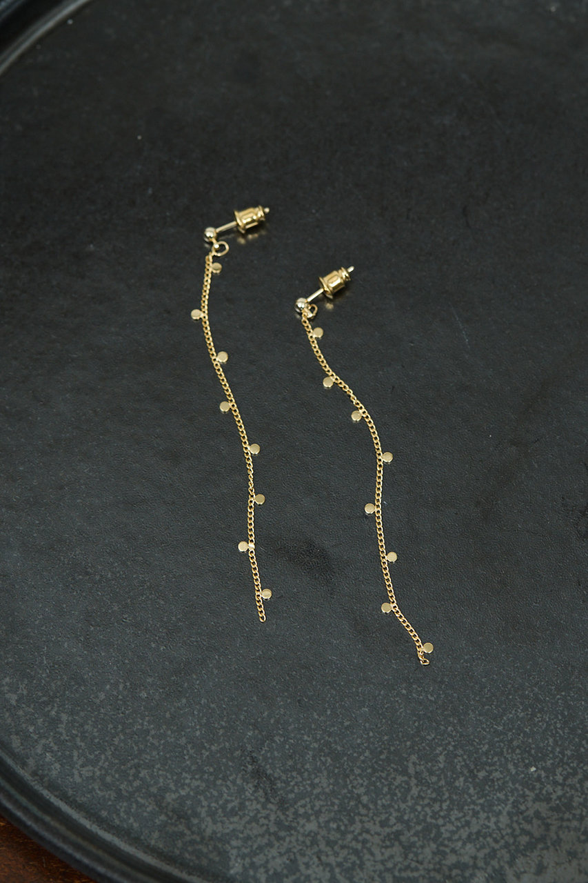 ガリャルダガランテ/GALLARDAGALANTEのポルカドットチェーンピアス(ゴールド/GGZ1052211A0007)