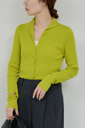 ガリャルダガランテ/GALLARDAGALANTEの【予約販売】【比留川游さんコラボ】ハイネックリブカーディガン(110300/110303)