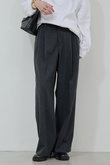 タックワイドストレートパンツ