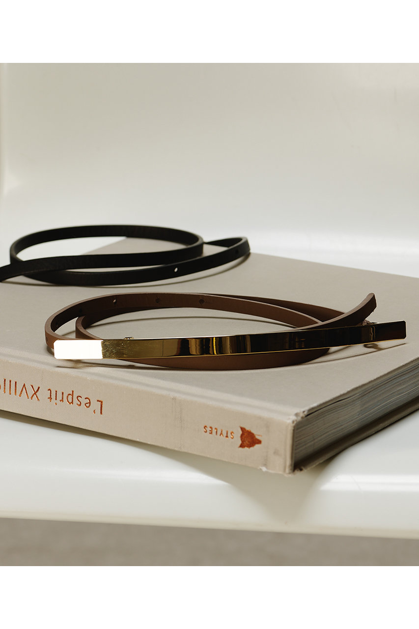 GALLARDAGALANTE 【25th記念アイテム】ロングプレートBELT (モカ, F) ガリャルダガランテ ELLE SHOP GALLARDAGALANTE 【25th記念アイテム】ロングプレートBELT (モカ, F) ガリャルダガランテ ELLE SHOP