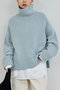ウールタートルプルオーバー ガリャルダガランテ/GALLARDAGALANTE サックスブルー