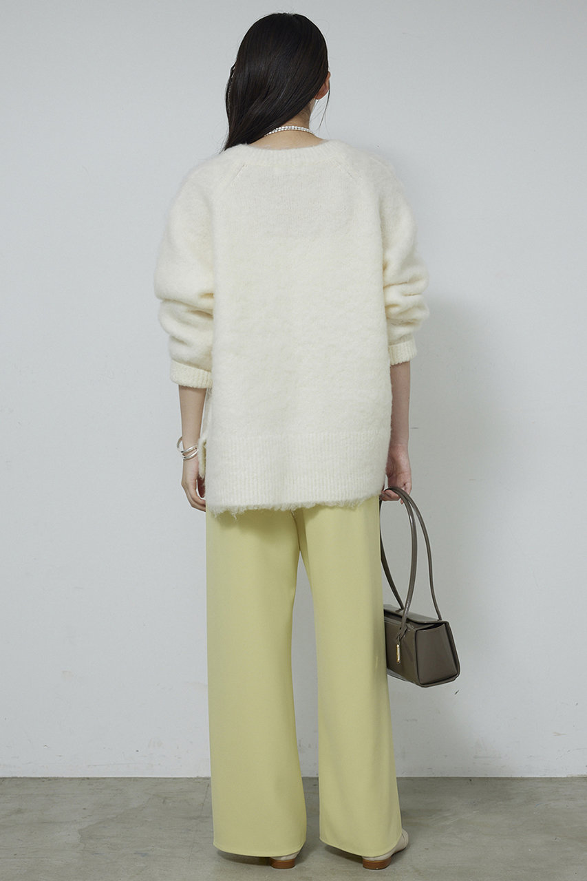 【ガリャルダガランテ】オーバーラクーン　Vネック　ニット　イエロー　ふわふわ GALLARDAGALANTEガリャルダガランテラクーンオーバーVニット - メルカリ