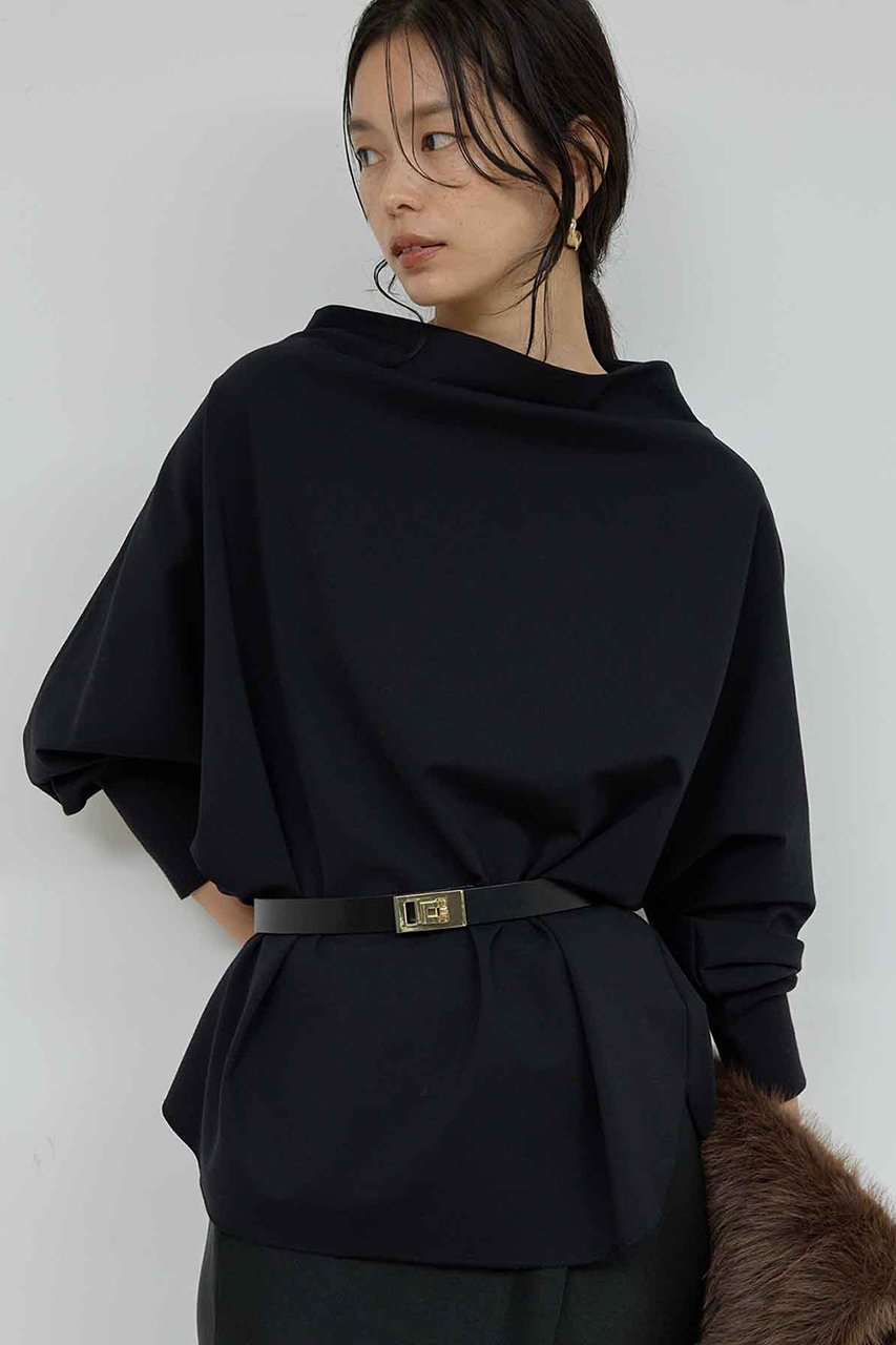 GALLARDAGALANTE ドレープボトルポンチ (ブラック, F) ガリャルダガランテ ELLE SHOP