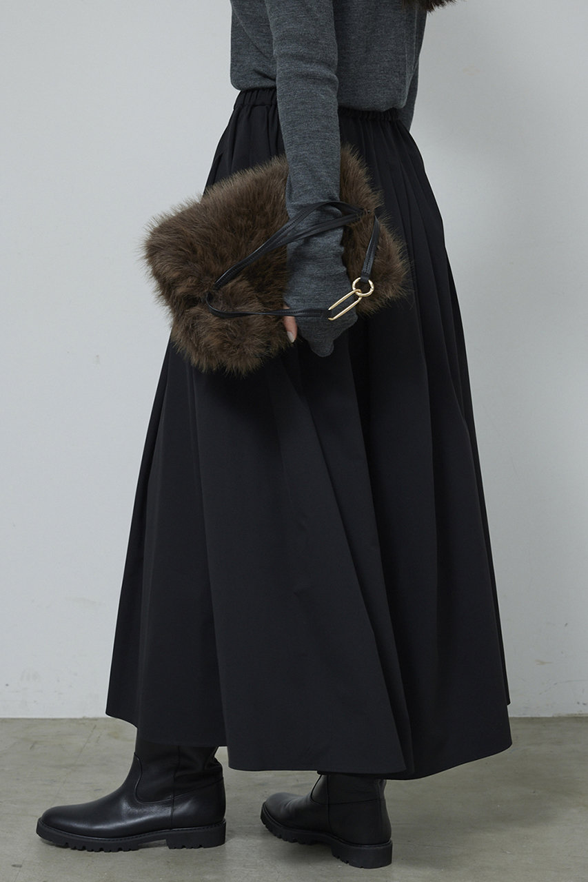 GALLARDAGALANTE(ガリャルダガランテ)｜タフタフレアスカート/ブラック