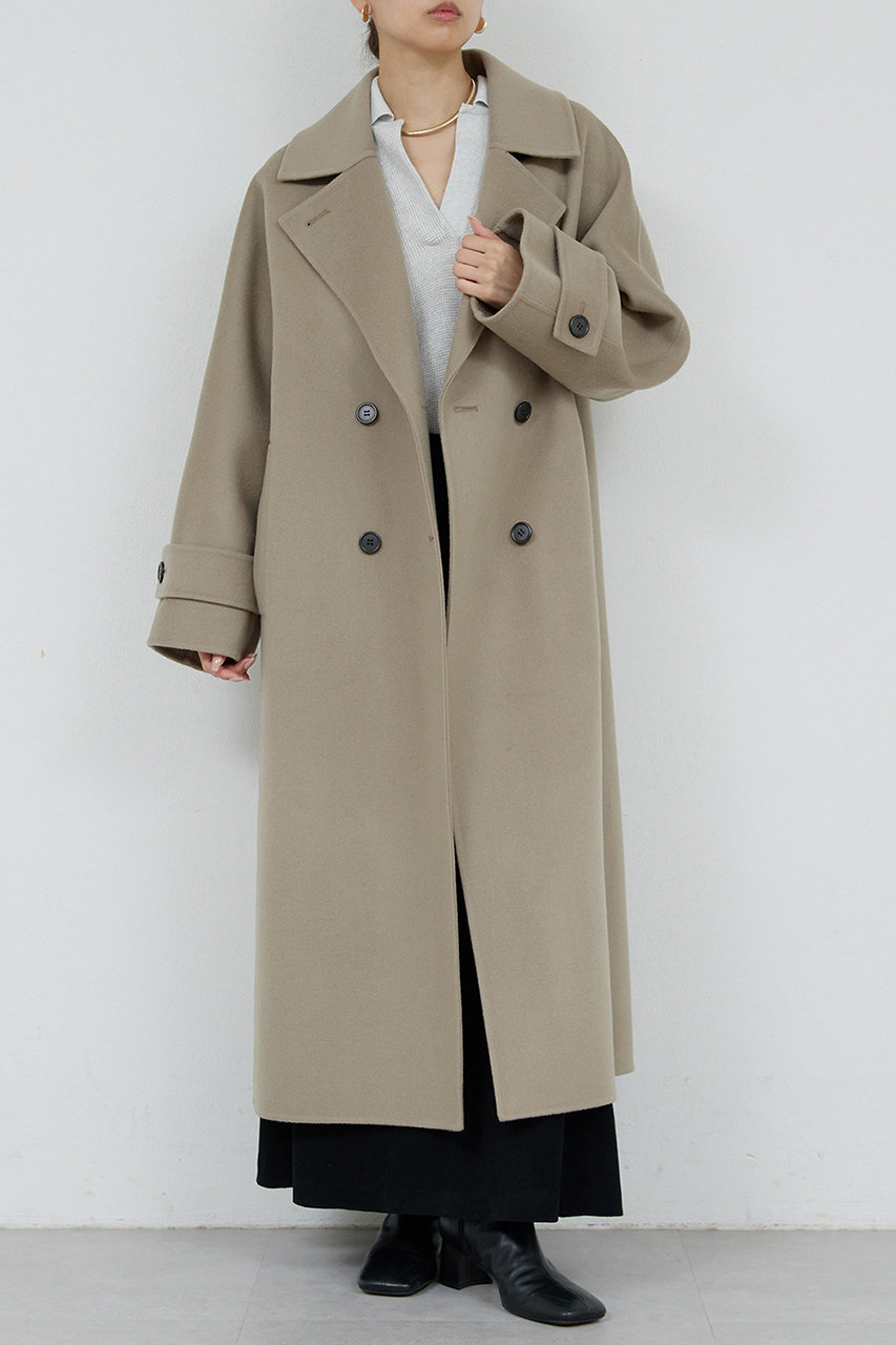 【HERITANOVUM】ウールカシミヤチェストリバーコート