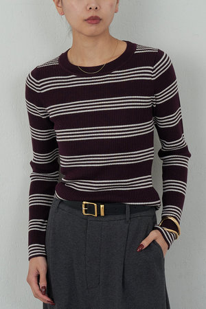 ガリャルダガランテ/GALLARDAGALANTEの【予約販売】【HERITANOVUM】ボーダークループルオーバー(110100/110103)