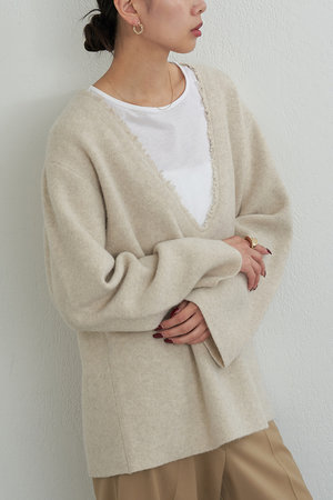 ガリャルダガランテ/GALLARDAGALANTEの【予約販売】【HERITANOVUM】Vチュニックニット(110300/110301)