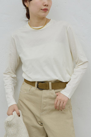 ガリャルダガランテ/GALLARDAGALANTEの【予約販売】【HERITANOVUM】オーガニックコットンロングスリーブT(110100/110103)