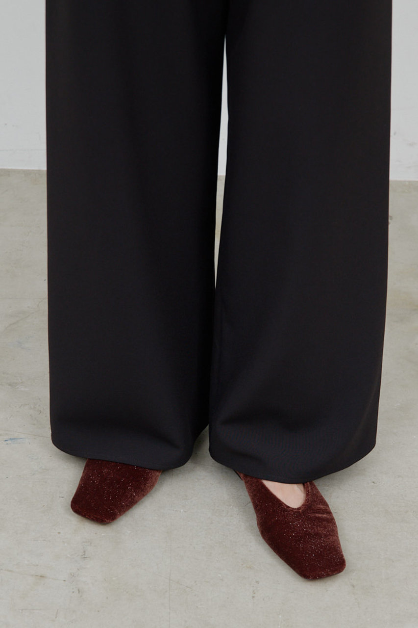 GALLARDAGALANTE 【2.718】ベロアフラットシューズ (ブラウン, 36(23-23.5cm)) ガリャルダガランテ ELLE SHOP