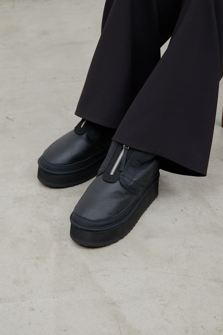 GALLARDAGALANTE 【2.718】ムートンブーツ (ブラック, 36(23-23.5cm)) ガリャルダガランテ ELLE SHOP