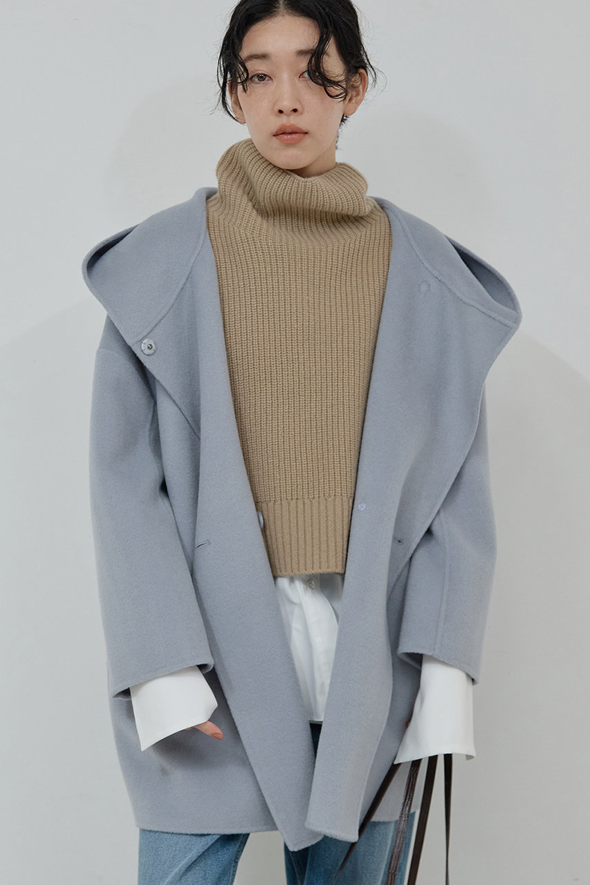 GALLARDAGALANTE フーディーコート (サックスブルー, F) ガリャルダガランテ ELLE SHOP GALLARDAGALANTE フーディーコート (サックスブルー, F) ガリャルダガランテ ELLE SHOP