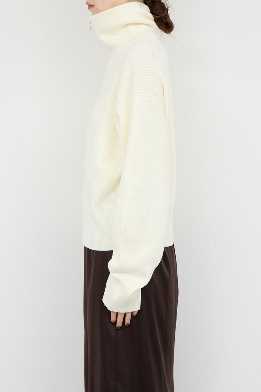 GALLARDAGALANTE(ガリャルダガランテ)｜ハーフジップニット/オフ