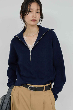 ガリャルダガランテ/GALLARDAGALANTEの【予約販売】ハーフジップニット(110300/110301)