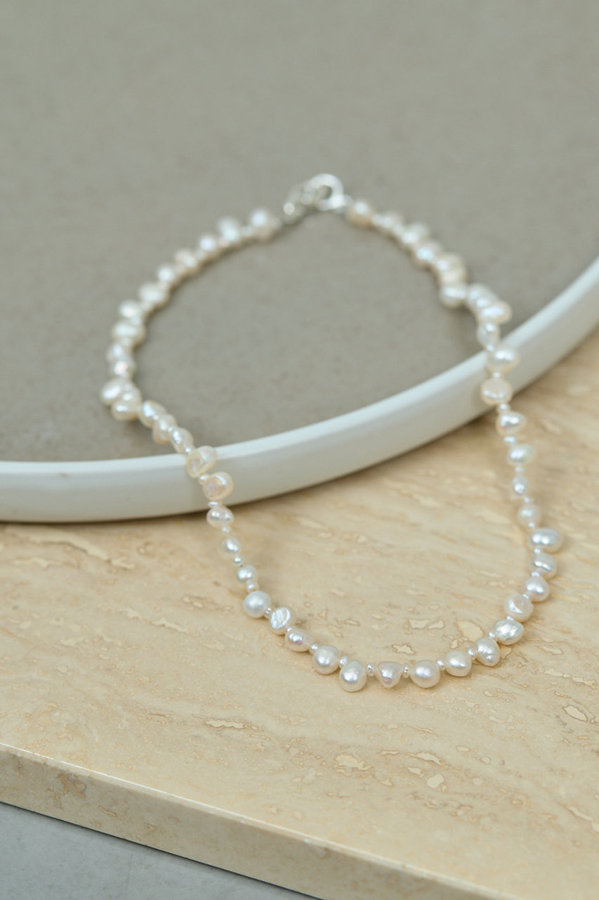 GALLARDAGALANTE 【2.718】ランダムパールショートネックレス (925シルバー, F) ガリャルダガランテ ELLE SHOP