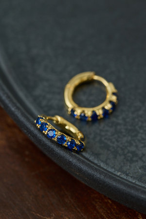 ガリャルダガランテ/GALLARDAGALANTEのジルコニアフープピアス(150100/150101)