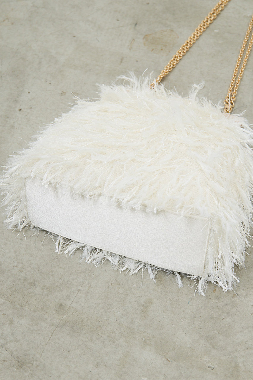 未使用近　ガリャルダガランテ　【2.718】シャギーショルダー　ホワイト 未使用近 ガリャルダガランテ 【2.718】シャギーショルダー ホワイト