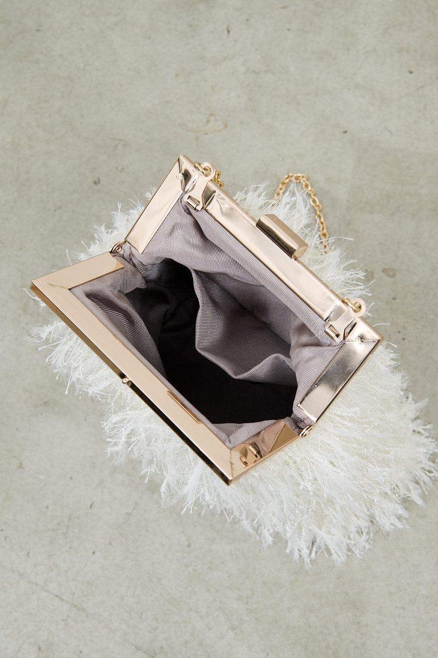 未使用近　ガリャルダガランテ　【2.718】シャギーショルダー　ホワイト 未使用近 ガリャルダガランテ 【2.718】シャギーショルダー ホワイト