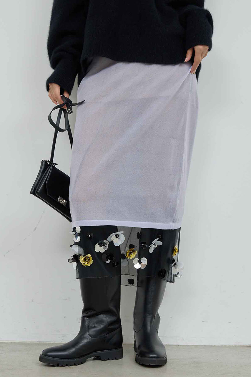 GALLARDAGALANTE 【25th記念アイテム】シアービジュースカート (パープル, F) ガリャルダガランテ ELLE SHOP