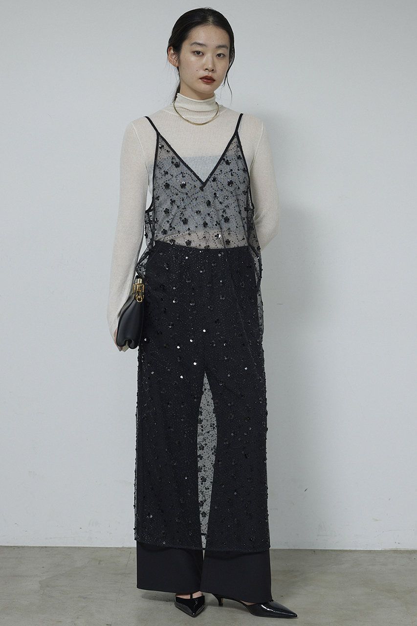 ビジューシアーキャミワンピース