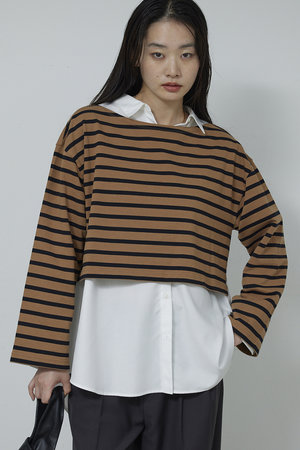 ガリャルダガランテ/GALLARDAGALANTEの【予約販売】ボーダーバスクシャツ(110100/110103)