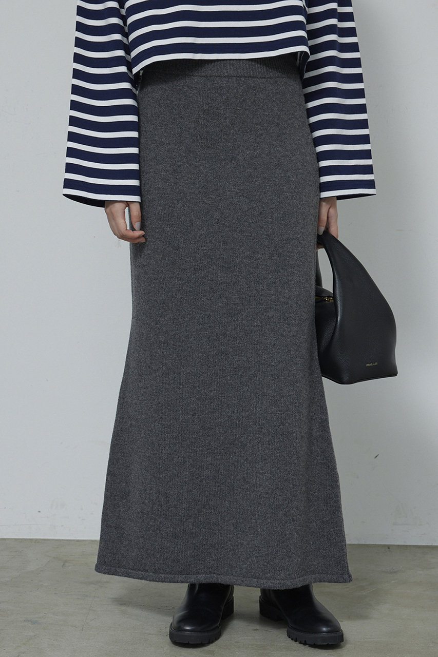 【セットアップ対応】メリノウールニットスカート