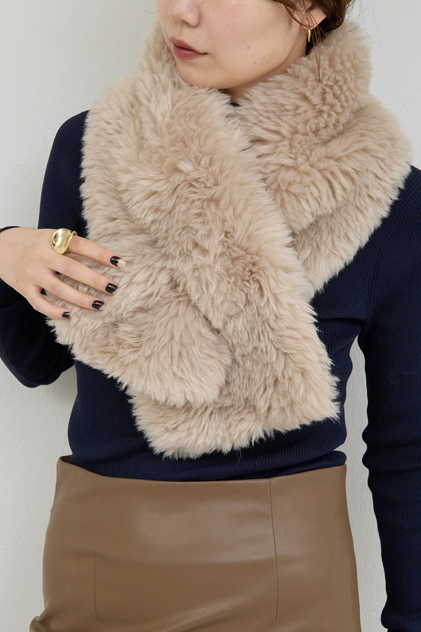 フェイクファークロスマフラー