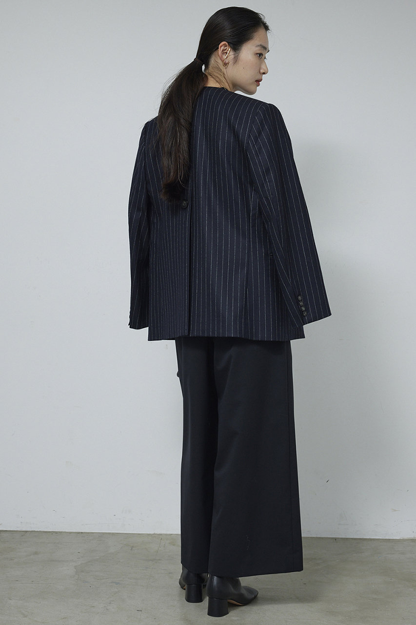 GALLARDAGALANTE ノーカラージャケット ダークネイビー GALLARDAGALANTE(ガリャルダガランテ)｜【セットアップ対応