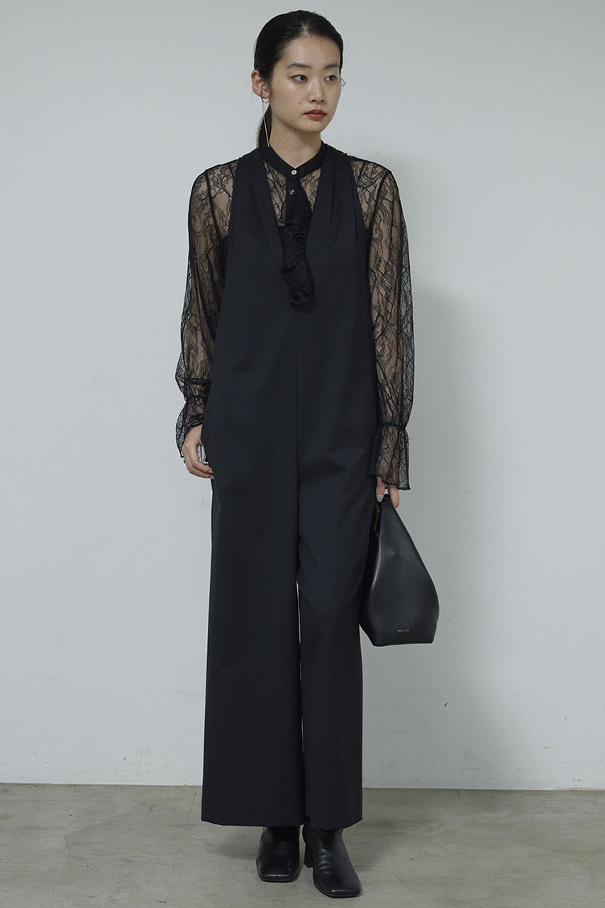 ガリャルダガランテ/GALLARDAGALANTEの【予約販売】梳毛オールインワン(ブラック/GGZ1052509A0002)