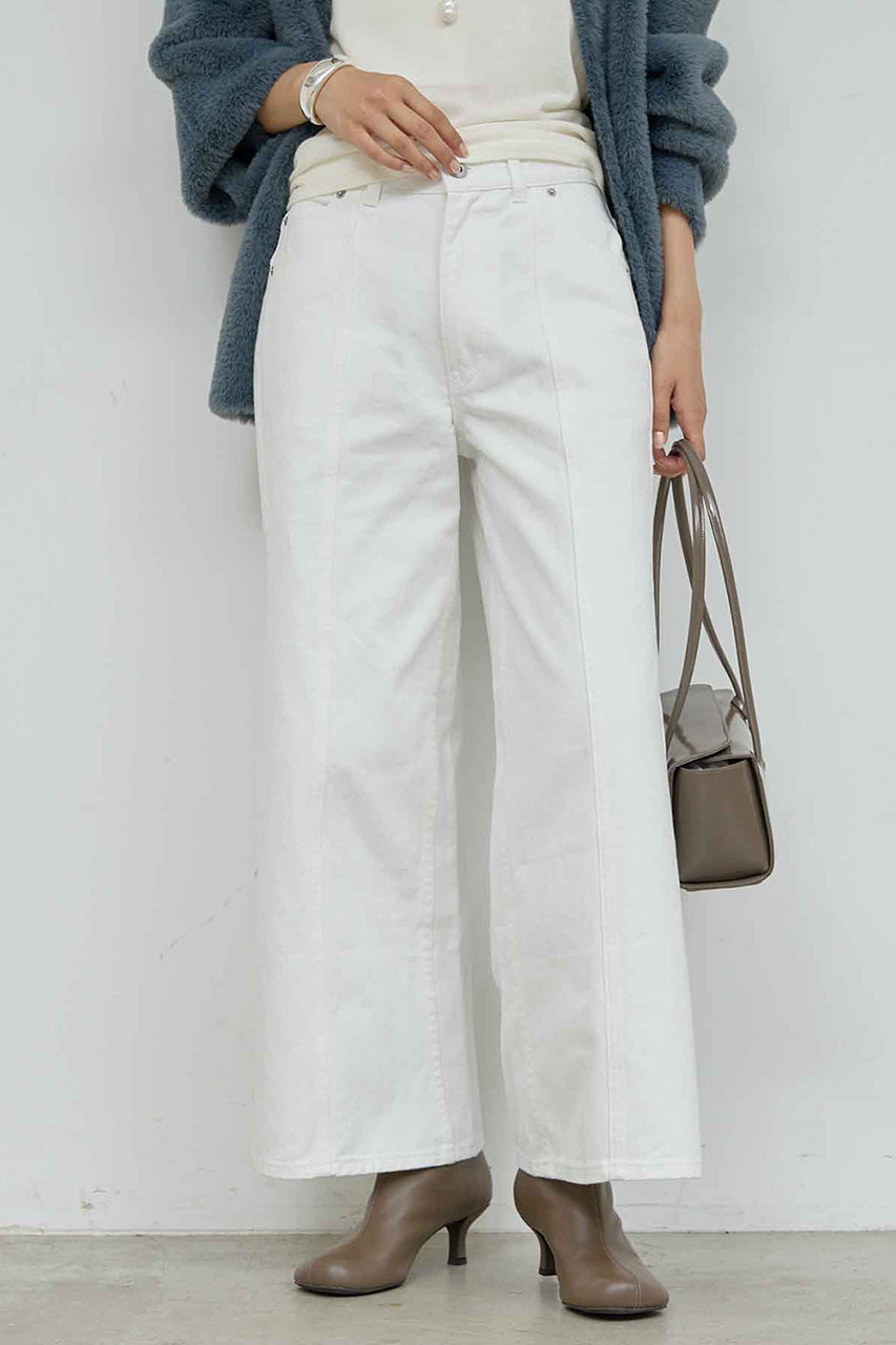 ガリャルダガランテ/GALLARDAGALANTEのセンタースウィッチデニム(ホワイト/GGZ1052403A0001)