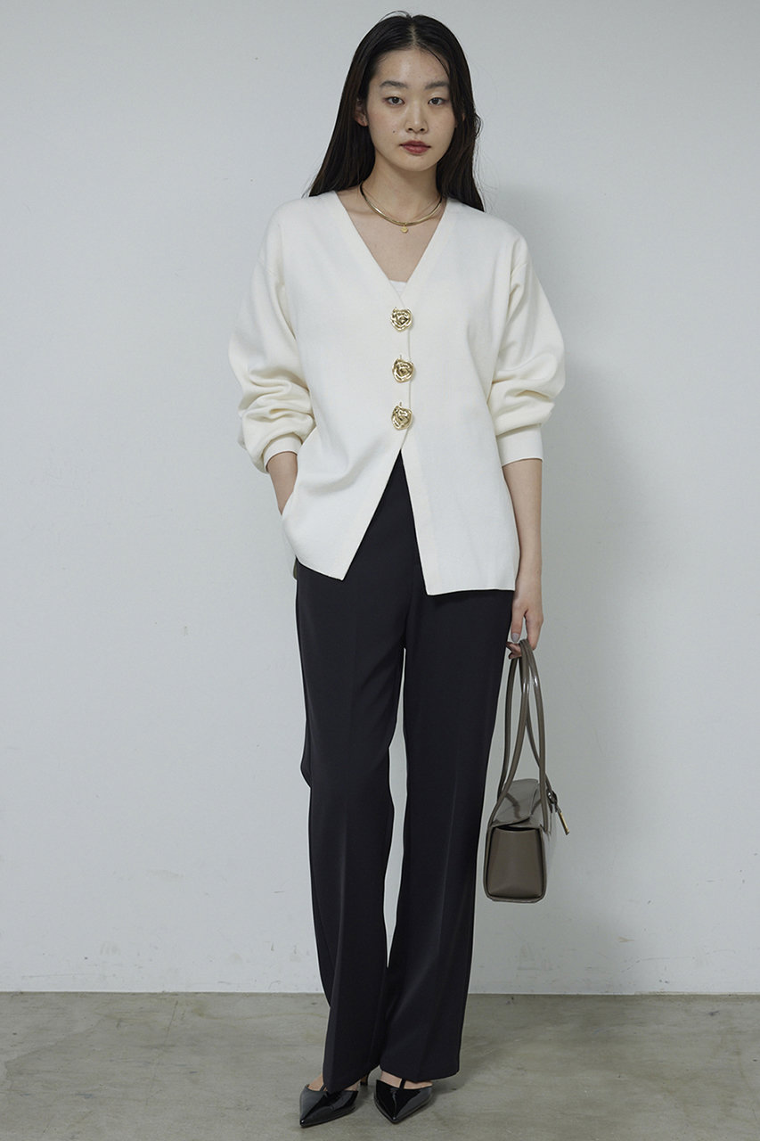 GALLARDAGALANTE(ガリャルダガランテ)｜ビジューVネックカーディガン