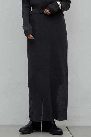 ガリャルダガランテ/GALLARDAGALANTEの【予約販売】【HERITANOVUM】【セットアップ対応】シアーリブニットスカート(110700/110703)