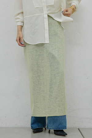 ガリャルダガランテ/GALLARDAGALANTEの【予約販売】【HERITANOVUM】【セットアップ対応】シアーリブニットスカート(110700/110703)