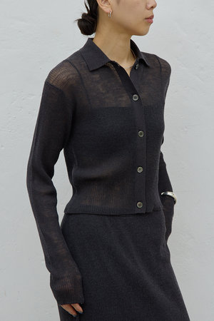 ガリャルダガランテ/GALLARDAGALANTEの【予約販売】【HERITANOVUM】【セットアップ対応】シアーリブポロニット(110300/110303)