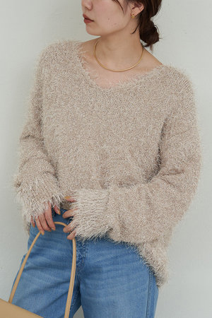 ガリャルダガランテ/GALLARDAGALANTEの【予約販売】フェザーヤーンニットプルオーバー