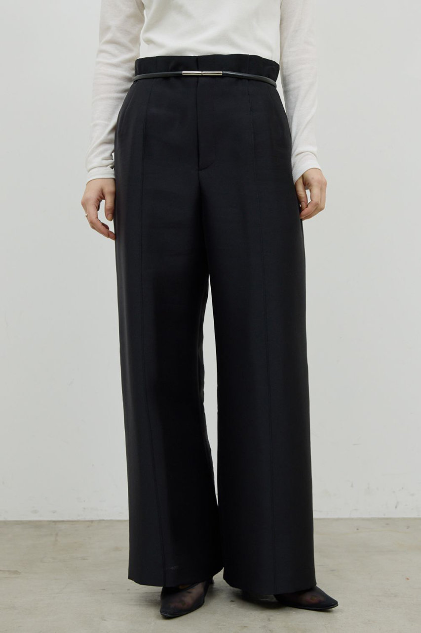 ガリャルダガランテ/GALLARDAGALANTEの【予約販売】【セットアップ対応】シルキーダブルクロスパンツ(ブラック/GGZ1061102A0003)