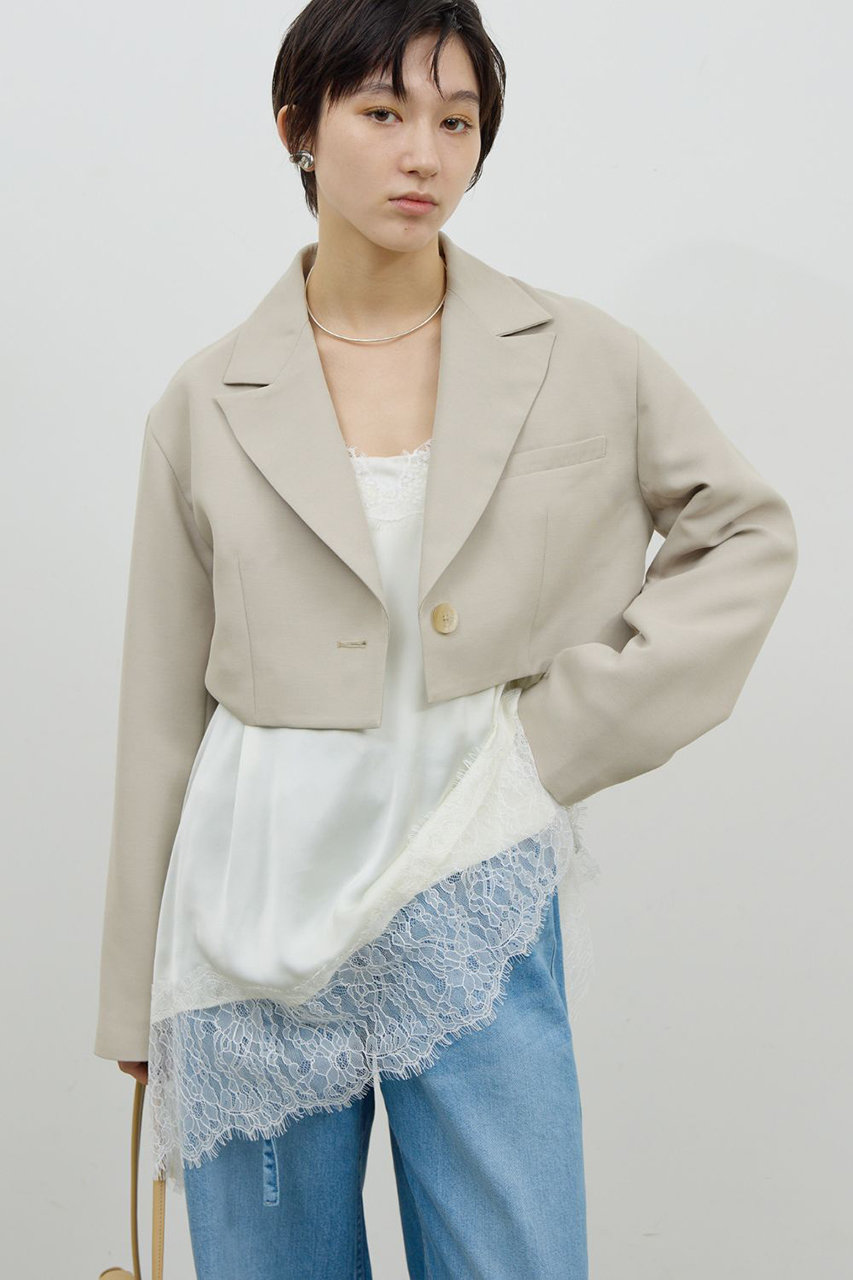 ガリャルダガランテ/GALLARDAGALANTEのクロップドジャケット(ベージュ/GGZ1052607A0002)