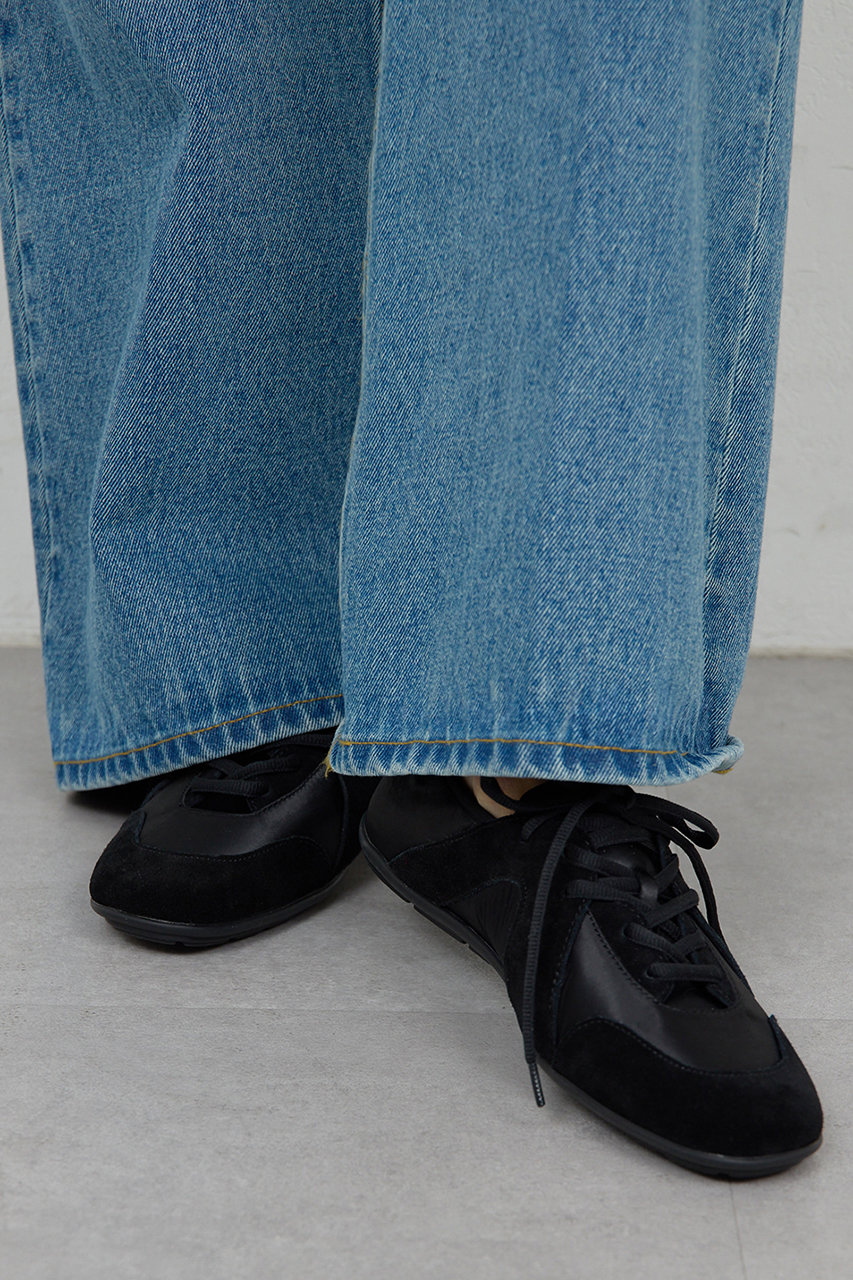 ガリャルダガランテ/GALLARDAGALANTEの【予約販売】【2.718】サテンスニーカー(ブラック/GGN1061113A0001)