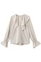 ラッフルカラーブラウス ガリャルダガランテ/GALLARDAGALANTE ライトベージュ
