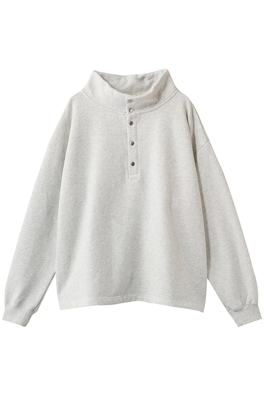 ガリャルダガランテ/GALLARDAGALANTEのハーフスナップスウェット(ライトグレー/GGZ1061106A0004)