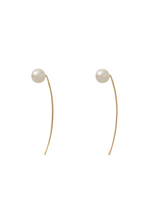 ガリャルダガランテ/GALLARDAGALANTEのシェルパールラインフックピアス(150100/150101)