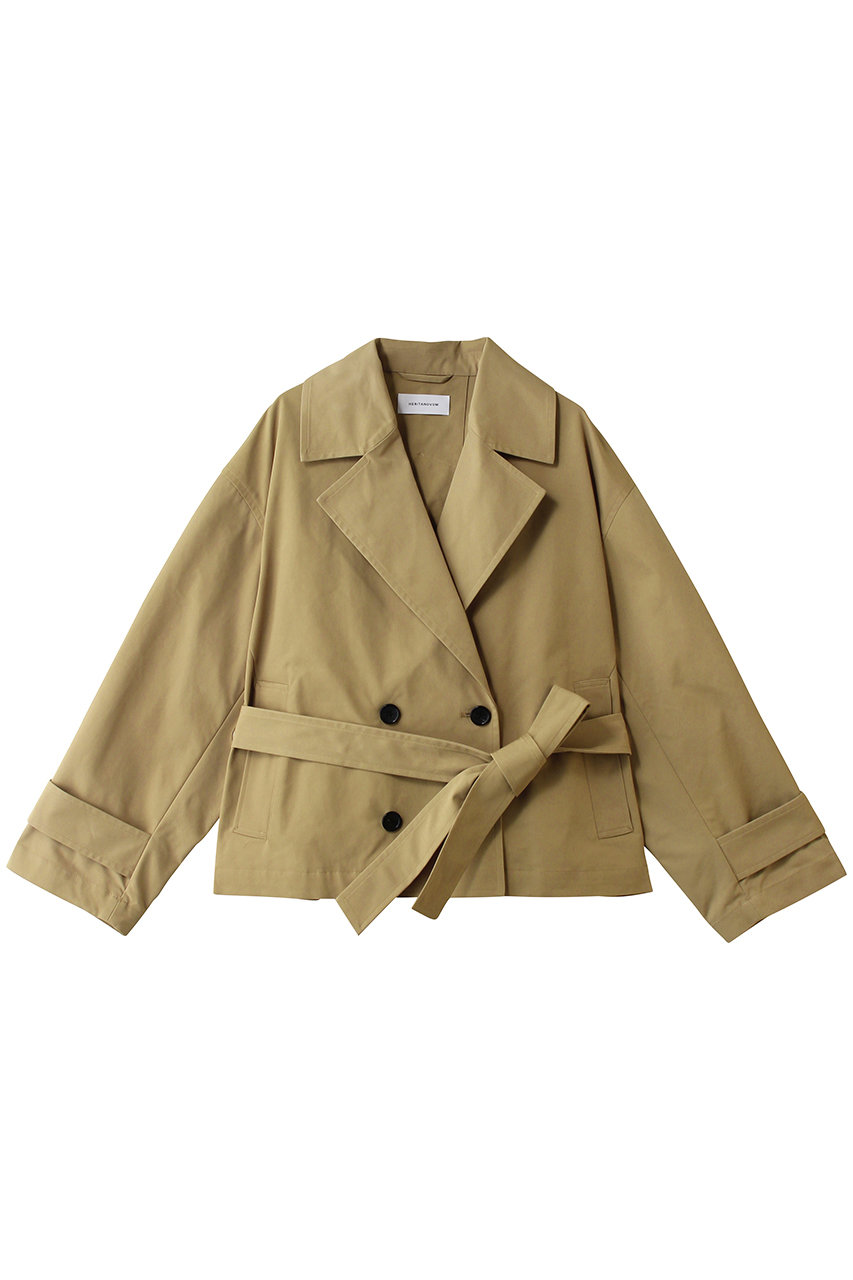 ガリャルダガランテ/GALLARDAGALANTEの【HERITANOVUM】ウォータープルーフショートコート(ベージュ/GGH1061108A0001)